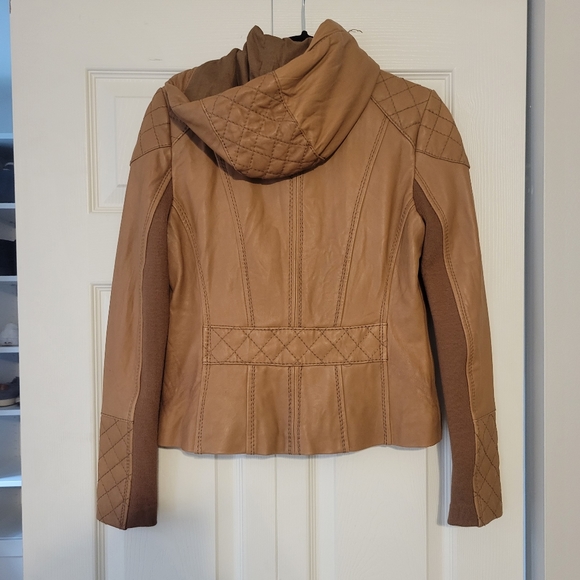 Michael kors hooded leather jacket - Picture 3 of 6
